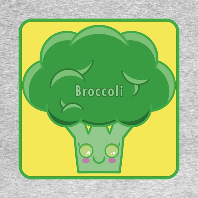 Happy Broccoli by RD Doodles